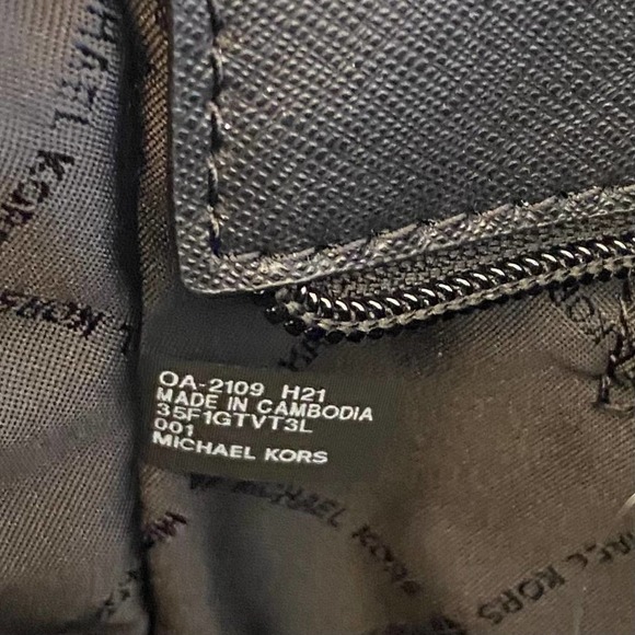 Michael Kors Purse jet set travel large chain tote shoulder bag black - Picture 8 of 10